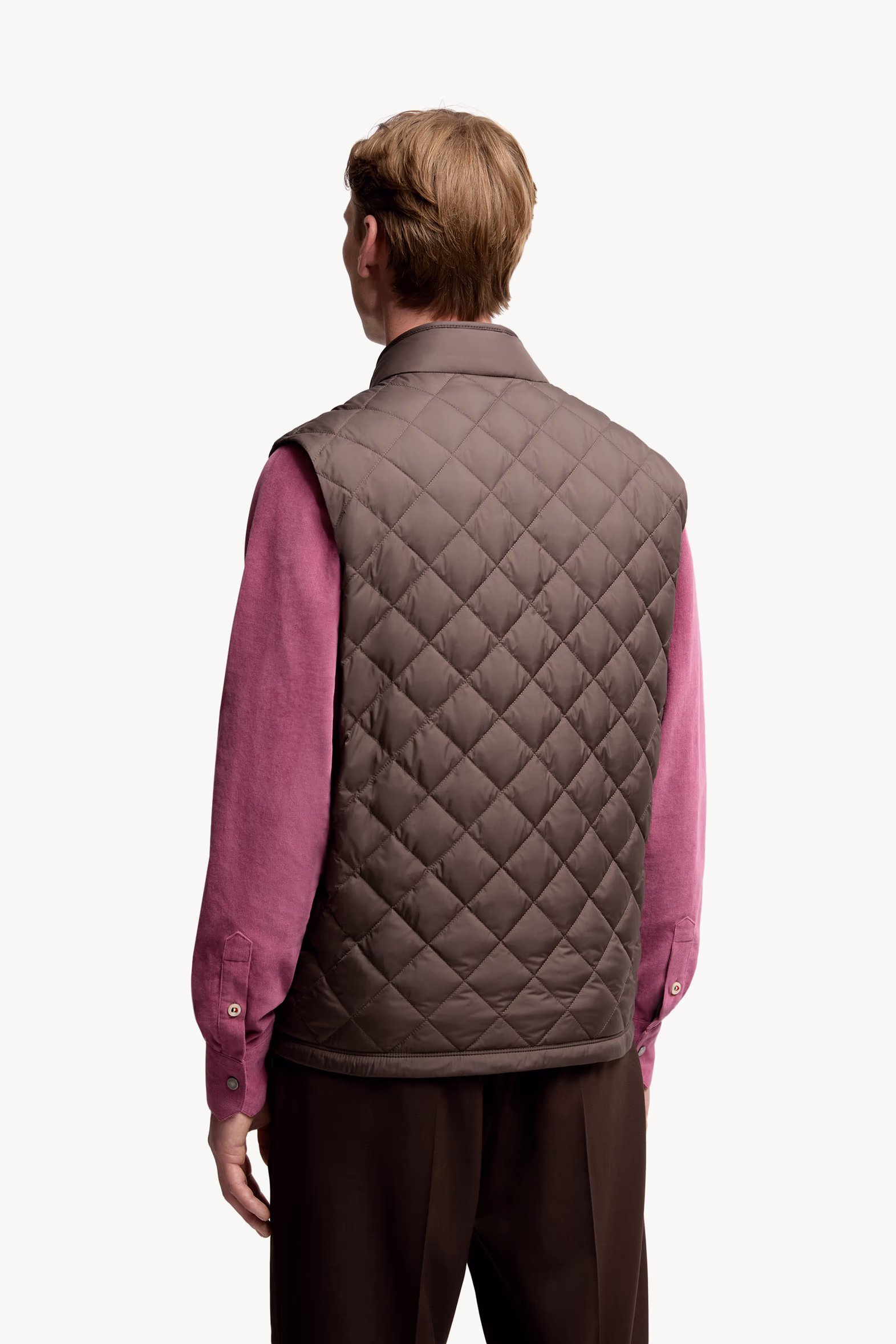 Lycope Diamond-Quilted Down Vest Men Brown Moncler 5